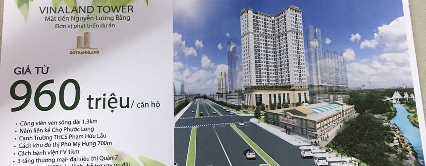 Căn hộ Dự án Vinaland Tower đang rao bán trên thị trường
