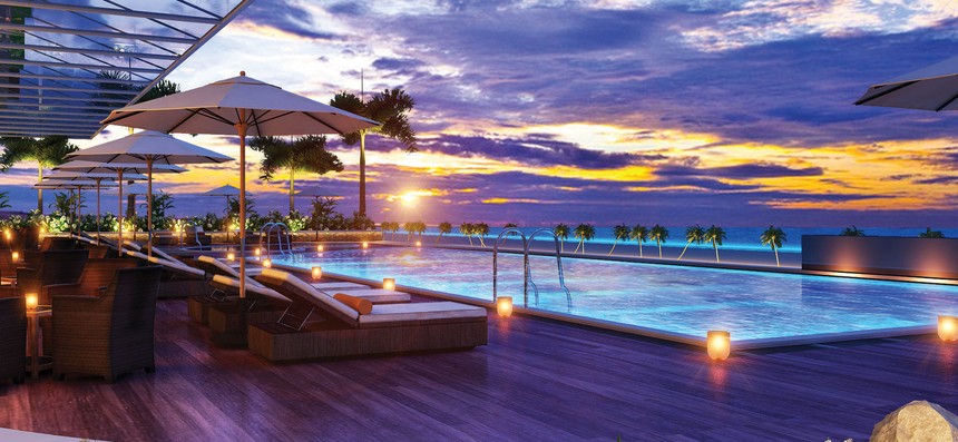 Tiện ích hoàn hảo với 
hồ bơi resort trên không