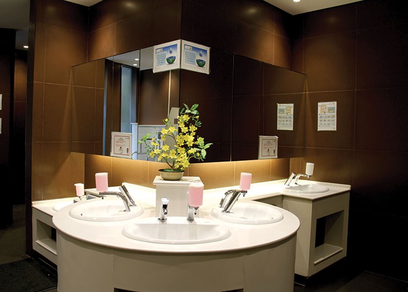 Nhà vệ sinh mang tính thẩm mỹ rất cao
