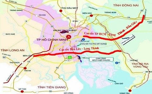 Theo quy hoạch 2 tuyến cao tốc Tp.HCM – Long Thành – Dầu Giây và Bến Lức – Long Thành sẽ kết nối thông qua tuyến cao tốc Biên Hòa - Vũng Tàu.