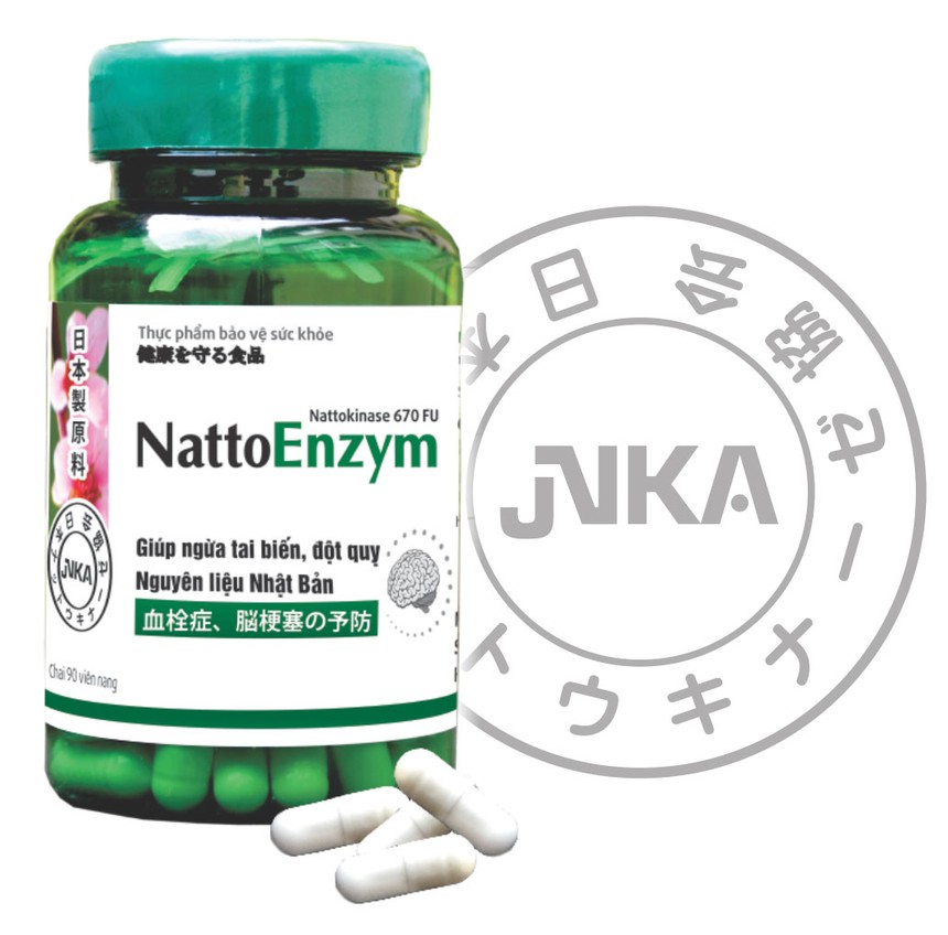 Nattokinase Nhật Bản - Đánh tan cục máu đông, phòng ngừa tai biến đột quỵ
