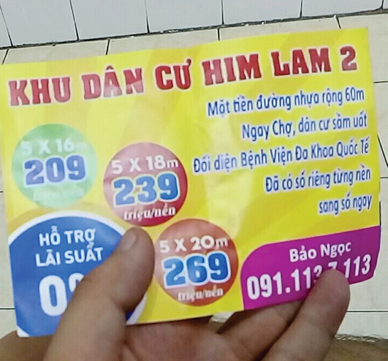 Thương hiệu Him Lam bị nhái. Ảnh: Gia Huy
