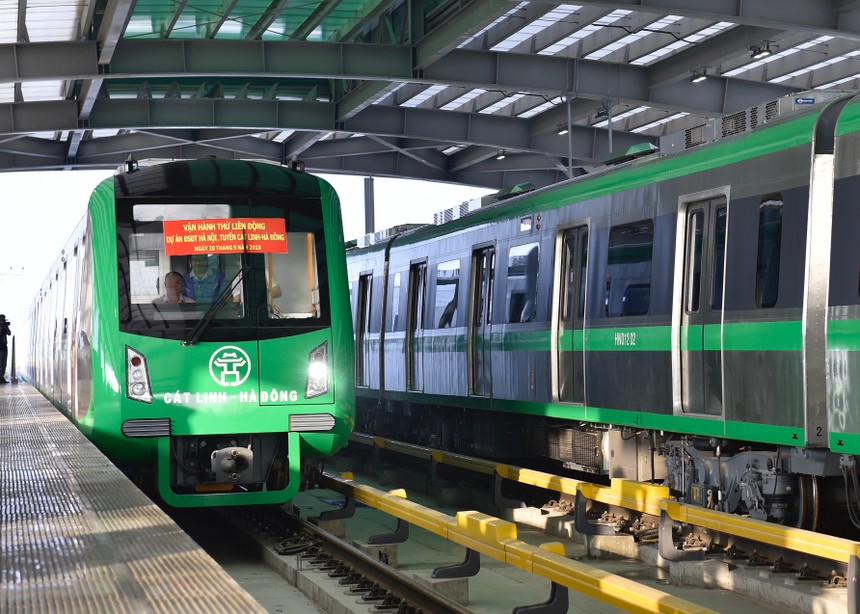 Hà Nội đã thống nhất phương án vay lại 2.306 tỷ đồng cho đường sắt Cát Linh - Hà Đông