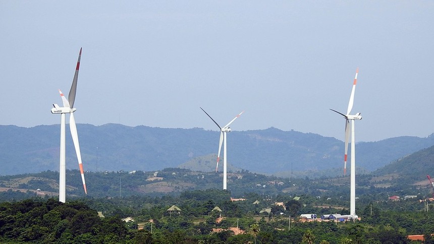 Tiến độ thực hiện các dự án điện gió tại Hướng Hóa còn chậm so với kế hoạch ban đầu.