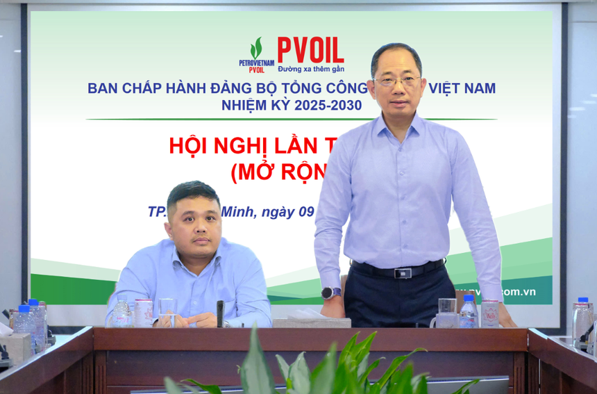 Ông Cao Hoài Dương – Bí thư Đảng ủy, Chủ tịch HĐQT PVOIL chỉ đạo tại Hội nghị