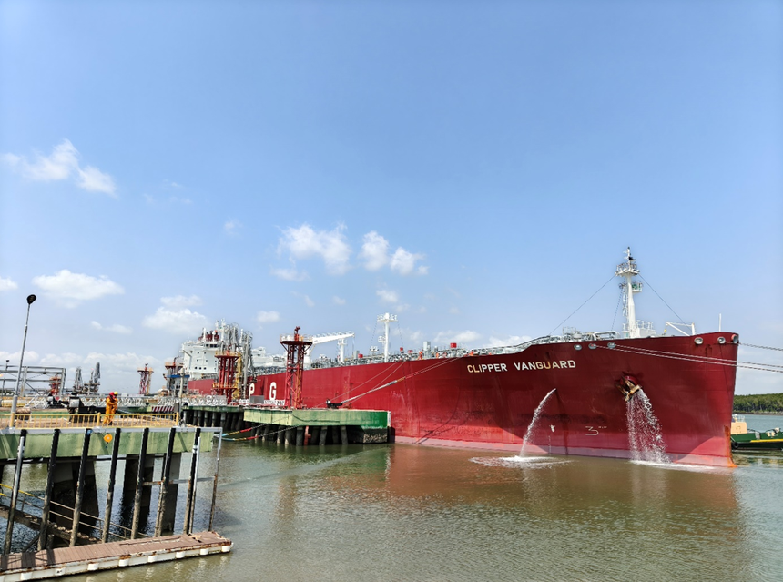 PV GAS đón tàu Clippver Vanguard mang gần 38.000 tấn LPG từ Australia cập cảng Thị Vải hôm nay 20/3/2026P