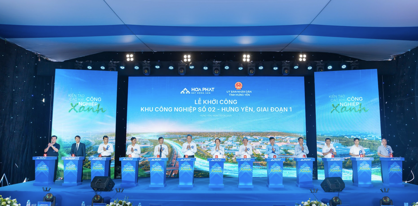 Hòa Phát (HPG) khởi công khu công nghiệp thứ ba tại Hưng Yên theo mô hình công nghiệp hỗ trợ