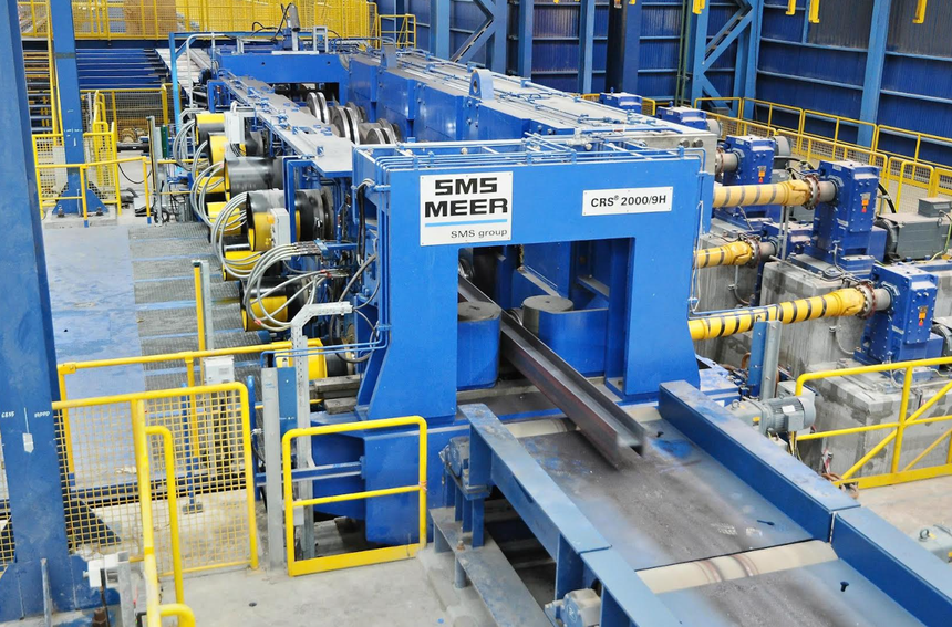 Nhà máy sản xuất ray và thép đặc biệt của Hòa Phát (HPG) đã hoàn thành gần 70% tiến độ