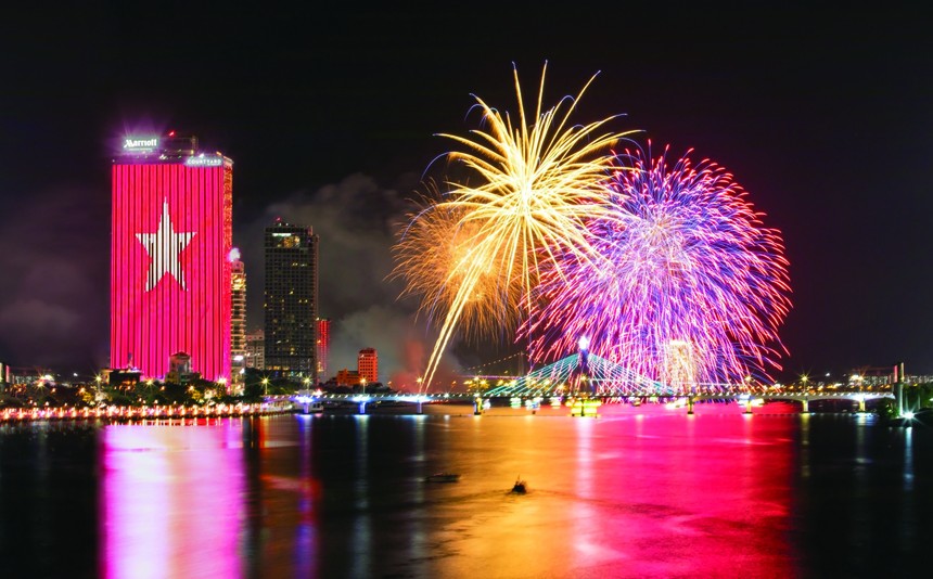 M Landmark Residences có tầm nhìn bao trọn sông Hàn và toàn cảnh lễ hội pháo hoa quốc tế.