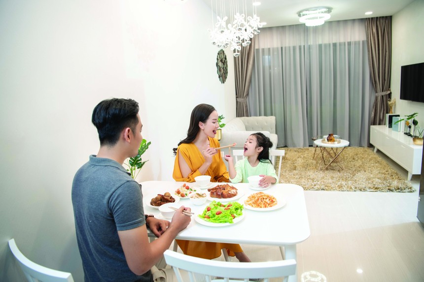 Việc sở hữu 1 căn hộ diện tích vừa phải giúp người mua giảm áp lực tài chính. Ảnh: Dũng Minh.