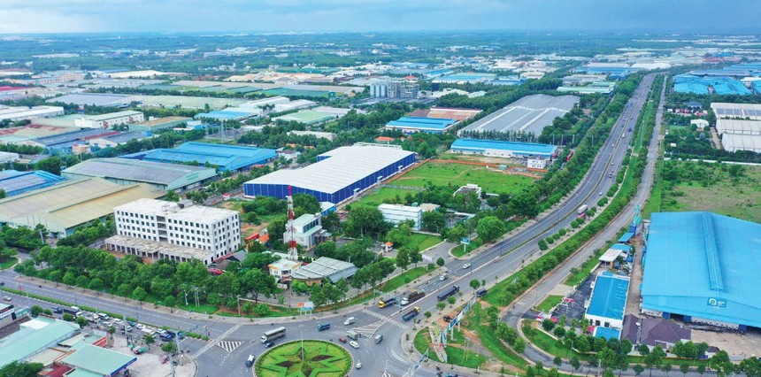 Chủ trương sáp nhập địa giới hành chính giúp mở rộng không gian phát triển bất động sản công nghiệp khu vực phía Nam. Ảnh: Lê Toàn.