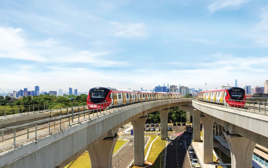 Một dự án đường sắt của Gamuda.