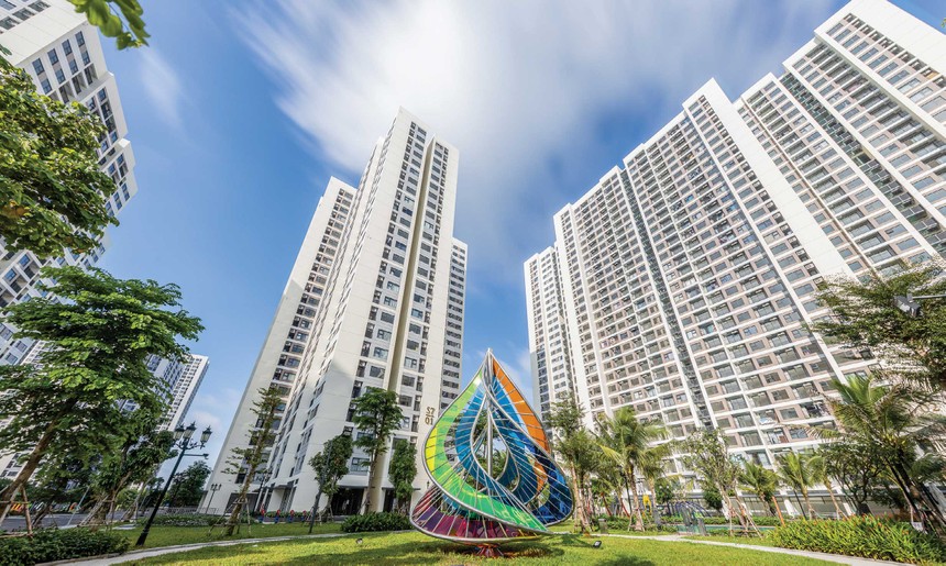 Để phát triển một dự án bất động sản, nguồn vốn tín dụng là rất quan trọng. Ảnh Dũng Minh.