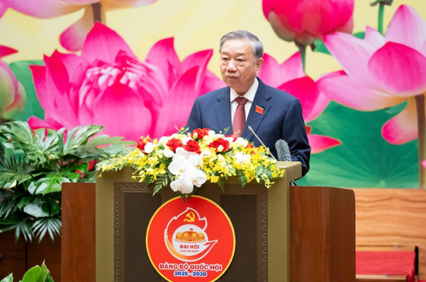 Tổng Bí thư Tô Lâm phát biểu tại Đại hội. Ảnh: PT.