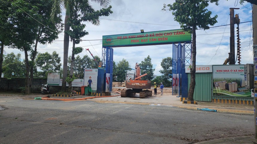 Nhiều dự án nhà ở xã hội đang được đẩy nhanh tiến độ triển khai. Ảnh: Việt Dũng.