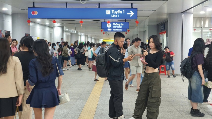 Ga ngầm metro Bến Thành - Suối Tiên. Ảnh: Lê Toàn.