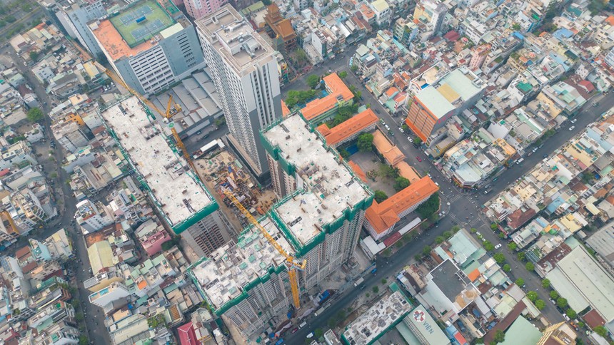 Dự án The Grand Manhattan nhìn từ trên cao. Ảnh: Lê Toàn.