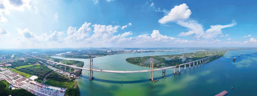 Toàn tuyến cao tốc Bến Lức - Long Thành được khép kín. Ảnh: Lê Toàn.