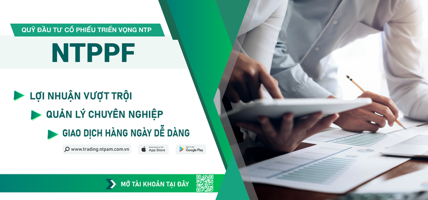 Chốt lãi sớm cổ phiếu FPT và nhóm ngân hàng, Quỹ NTPPF đứng ngoài thị trường trong 4 tháng qua