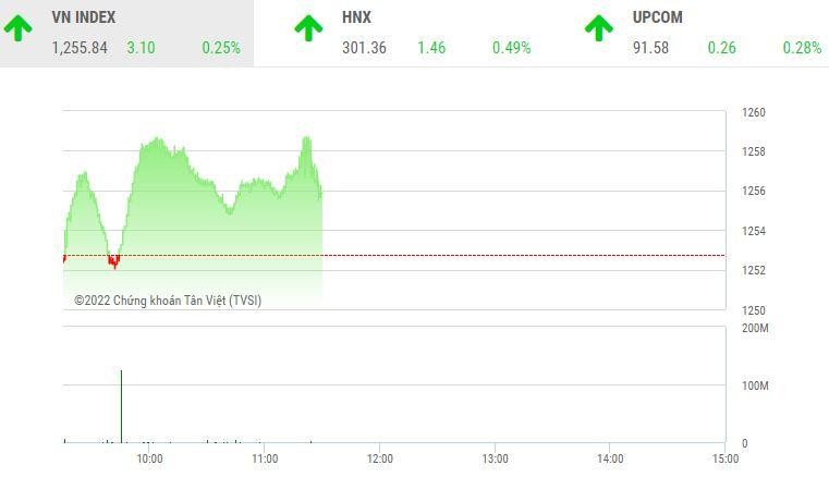 Giao dịch chứng khoán sáng 8/8: Nhóm cổ phiếu chứng khoán đuối sức