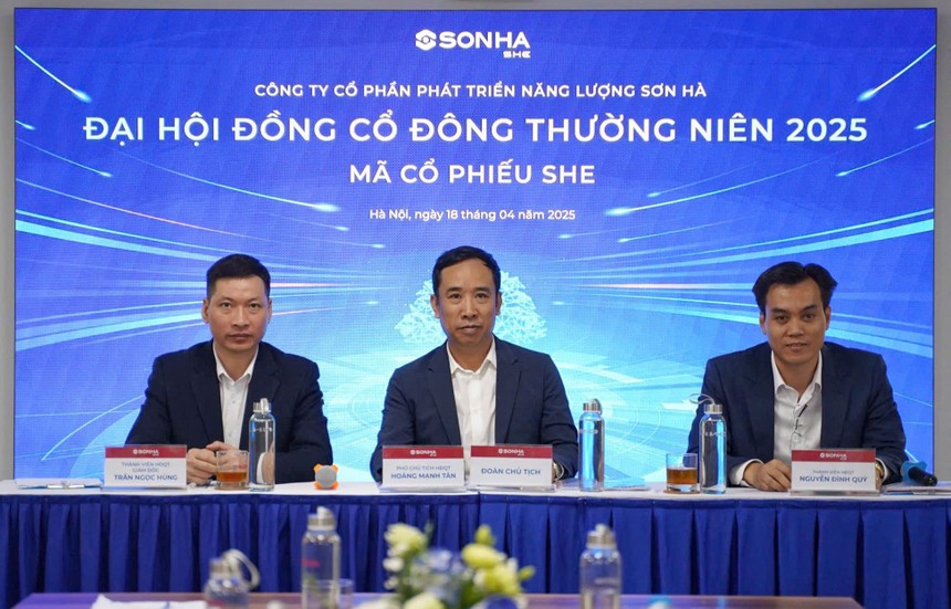 Công ty cổ phần Phát triển Năng lượng Sơn Hà (mã chứng khoán SHE) đã tổ chức thành công Đại hội đồng cổ đông thường niên 2025 thông qua kế hoạch kinh doanh với mục tiêu doanh thu 250 tỷ đồng, lợi nhuận sau thuế 15 tỷ đồng.