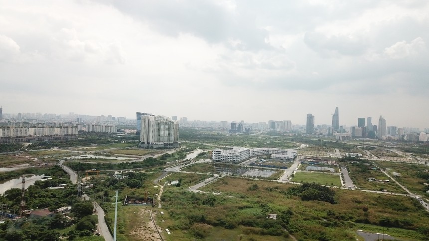 Quận 2 nhìn từ trên cao (ảnh:Trọng Tín)