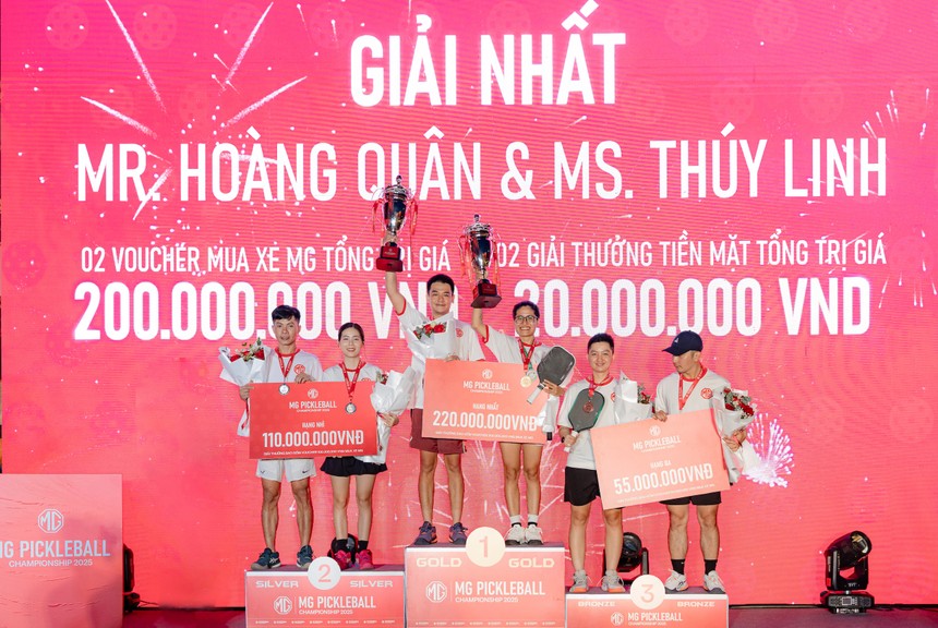 Những nhà vô địch của giải đấu MG Pickleball Championship 2025 đã chính thức lộ diện.
