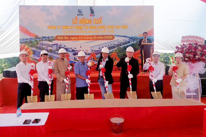 Nhà xưởng mới tại KCN Đất Đỏ chính thức được động thổ xây dựng.