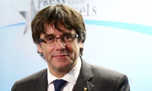Cựu thủ hiến Catalonia Carles Puigdemont. Ảnh: AFP.