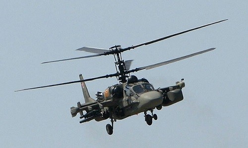 Một chiếc trực thăng Ka-52 của Nga. Ảnh: Sputnik.