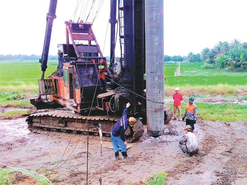 Thi công Gói thầu XL01A, XL07, XL08 Dự án đường cao tốc Trung Lương - Mỹ Thuận.