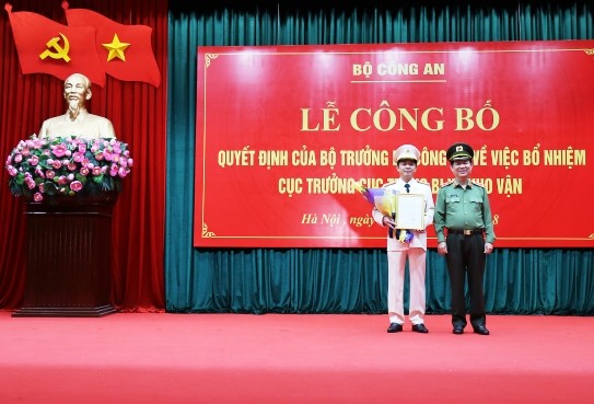 Bộ trưởng Bộ Công an bổ nhiệm nhân sự mới
