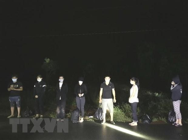 Các đối tượng đang tìm cách vượt biên sang Campuchia thì bị lực lượng chức năng bắt giữ. (Ảnh minh họa. Nguồn: TTXVN).