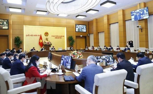 Quang cảnh phiên họp của Ủy ban Thường vụ Quốc hội. (Ảnh: Doãn Tấn/TTXVN).