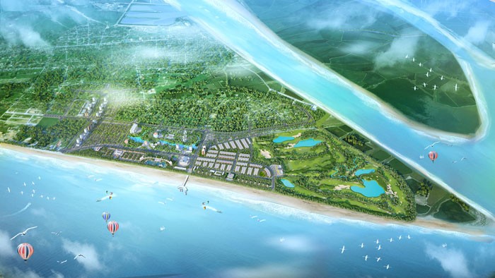 Phối cảnh toàn bộ Quần thể du lịch nghỉ dưỡng sinh thái FLC Sầm Sơn