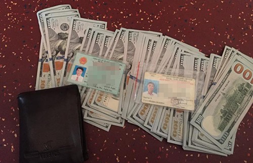 Số tài sản anh Bách nhặt được. Ảnh:Nhân vật cung cấp.