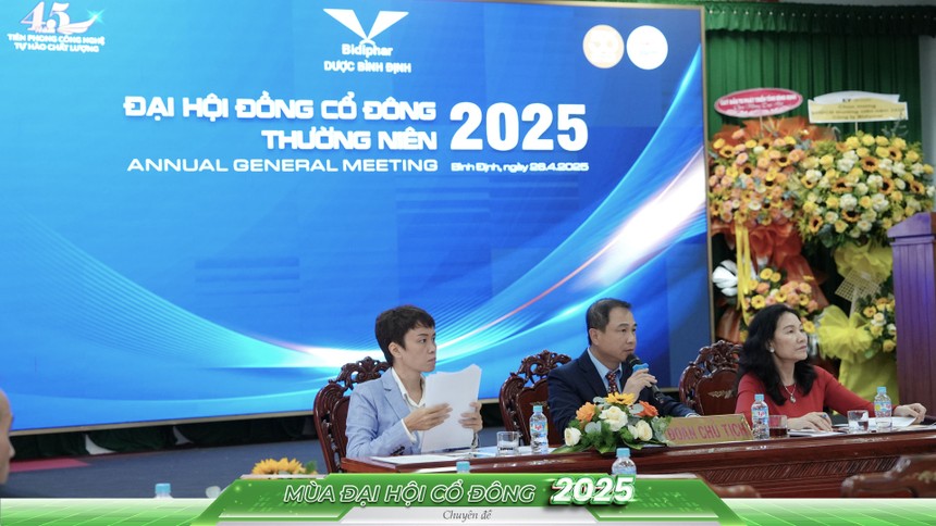 ĐHCĐ Bidiphar (DBD): Chốt cổ tức 2024 là 20% tiền mặt, kế hoạch doanh thu 2.000 tỷ đồng, tiếp tục tìm đối tác chiến lược