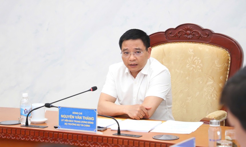 Bộ trưởng Nguyễn Văn Thắng phát biểu chỉ đạo tại buổi giao ban. Ảnh: Đức Minh.