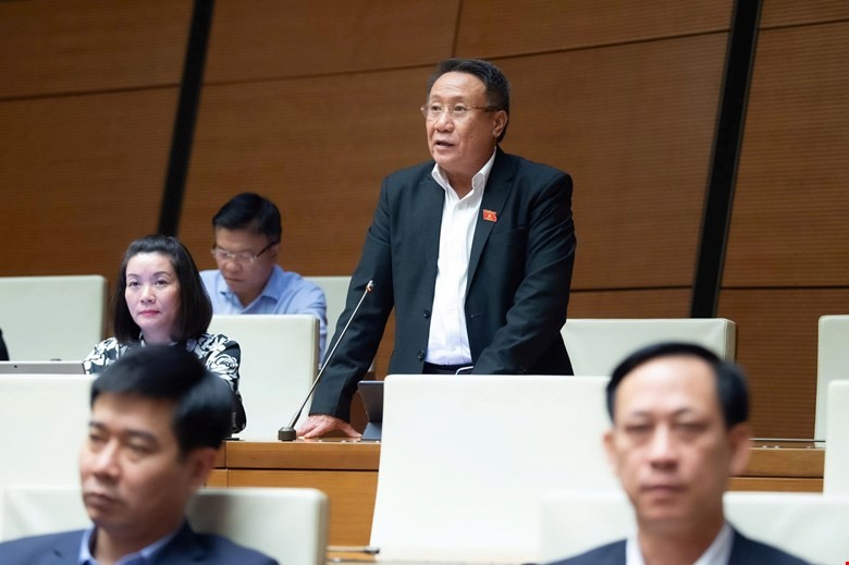 Đại biểu Hà Sỹ Đồng phát biểu tại hội trường.