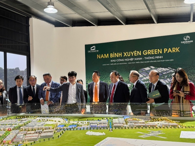 Đoàn doanh nghiệp tỉnh Gyeonggi Hàn Quốc đã tới thăm, khảo sát thực tế tại KCN Nam Bình Xuyên Green Park (Phú Thọ).
