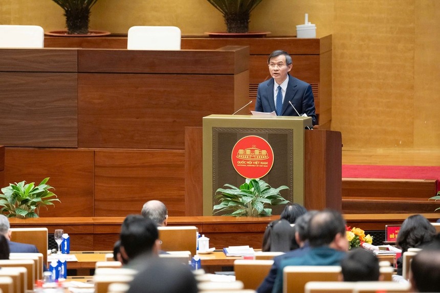 Đồng chí Đoàn Minh Huấn, Ủy viên Bộ Chính trị, Giám đốc Học viện Chính trị quốc gia Hồ Chí Minh. Ảnh: QH.