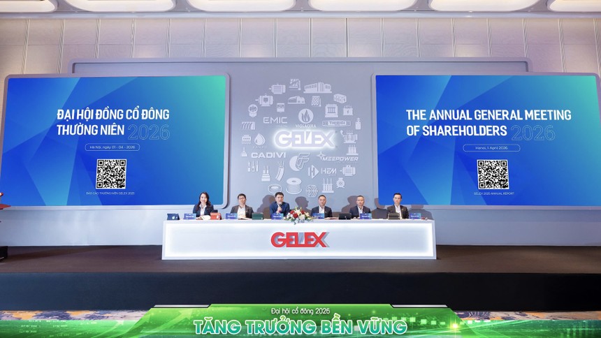 Toàn cảnh ĐHĐCĐ thường niên 2026 của GELEX diễn ra sáng 1/4.