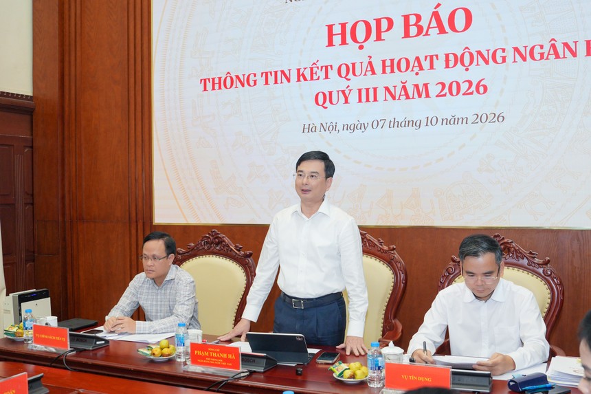 Phó Thống đốc Phạm Thanh Hà phát biểu tại cuộc họp
