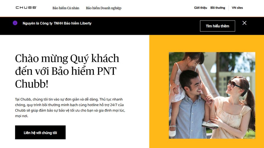 Bảo hiểm Liberty chính thức đổi tên thành Bảo hiểm Phi nhân thọ Chubb Việt Nam