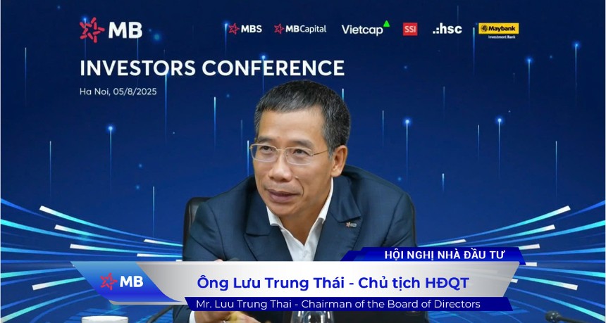 Ông Lưu Trung Thái, Chủ tịch HĐQT MB chủ trì hội nghị