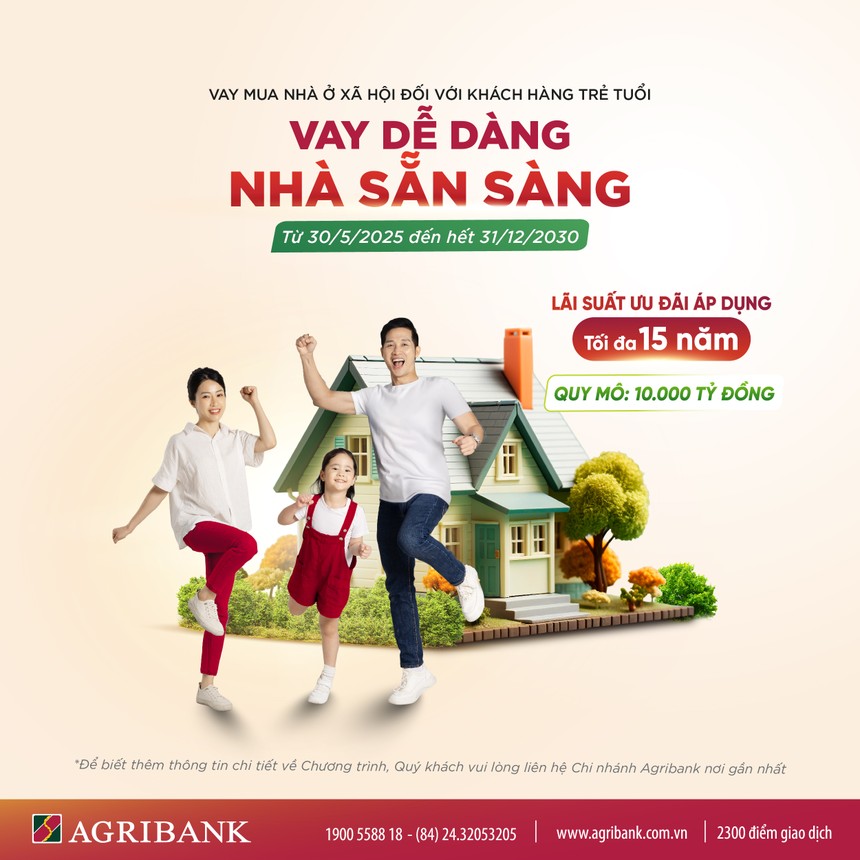 Agribank tạo dựng nền tảng vững chắc giúp người trẻ “an cư lập nghiệp”