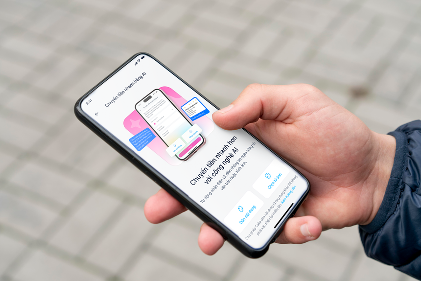 Cake tiên phong cho phép nhận diện thông tin chuyển tiền nhanh từ hình ảnh. Ảnh: Gato