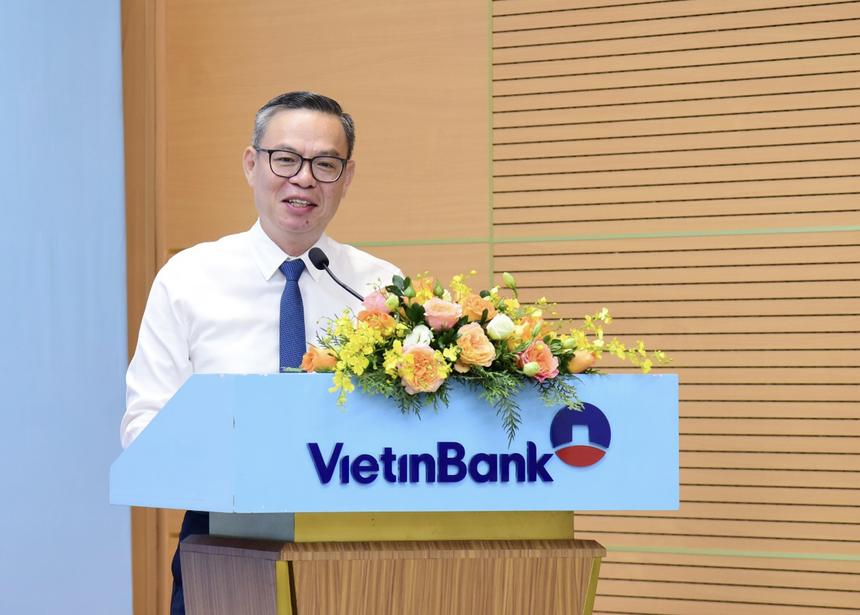 Ông Trần Minh Bình, Chủ tịch HĐQT VietinBank phát biểu tại sự kiện