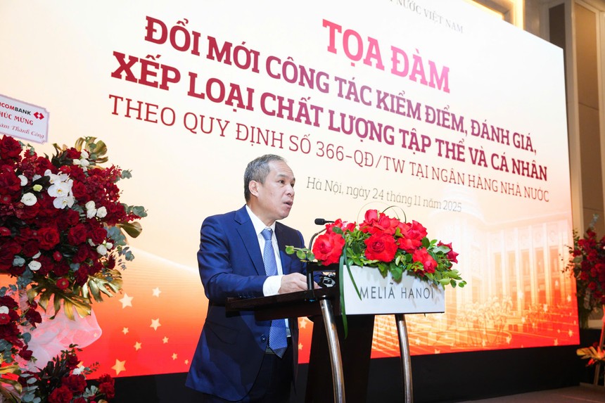 Phó Thống đốc Thường trực NHNN Đoàn Thái Sơn phát biểu tại Toạ đàm