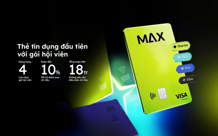 VIB lần đầu ra mắt Max Card - thẻ tín dụng với gói hội viên, hoàn đến 18 triệu/năm